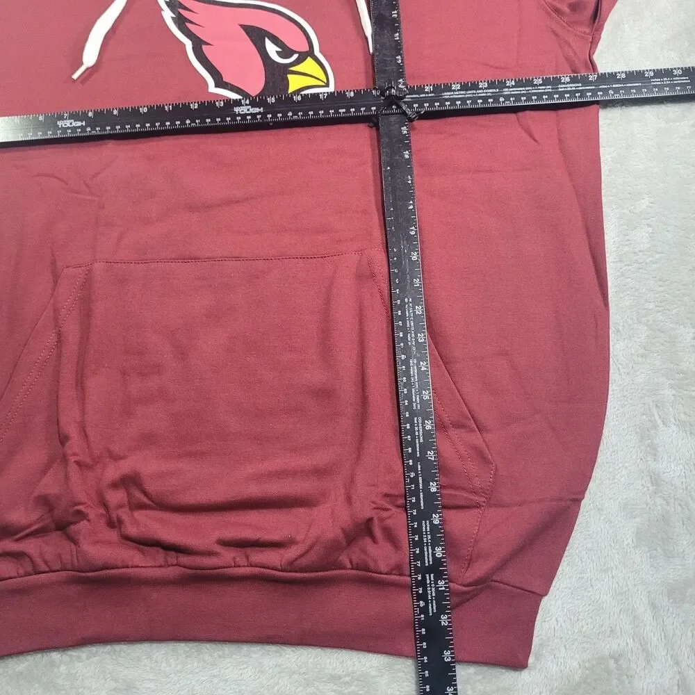 Arizona Cardinals Sweatshirt Mens XL Tall Red NFL Football Fanatics Pullover
